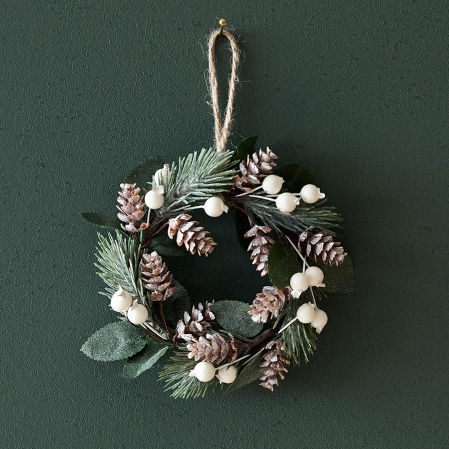 ナチュラルリース R13cm ホワイト/グリーン｜【公式】ACTUS online