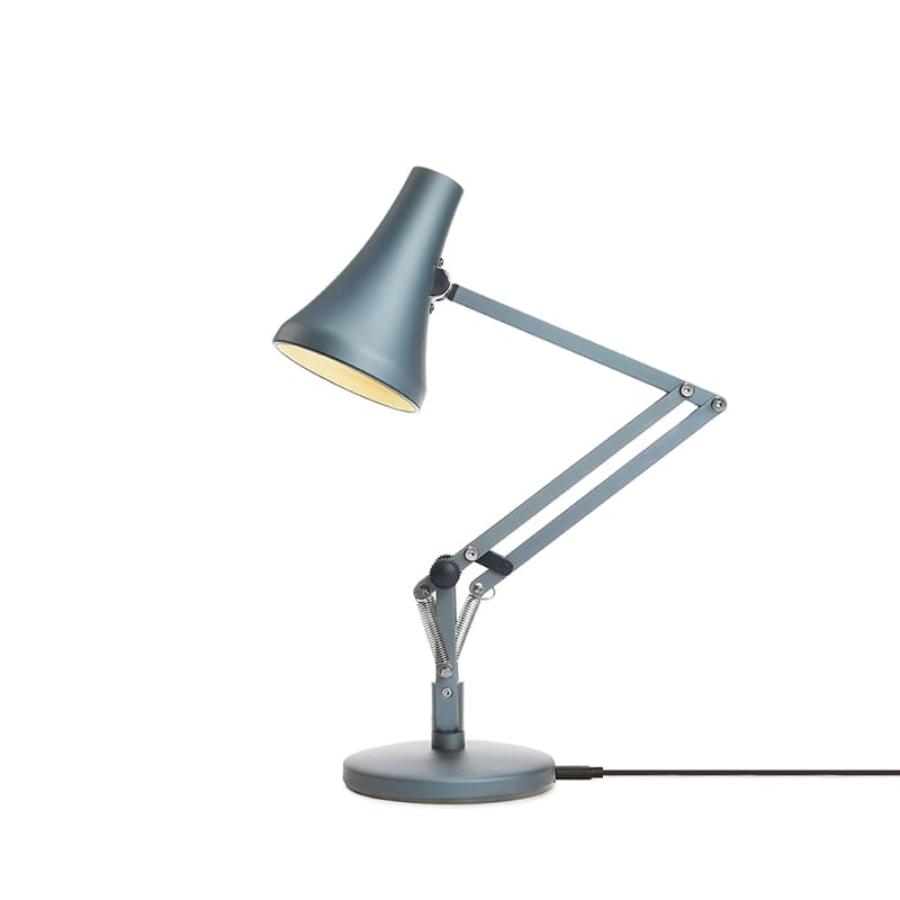 small silver desk lamp