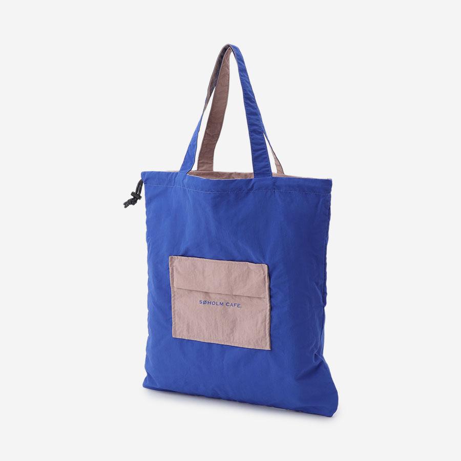 SOHOLM CAFE リバーシブルトートバッグ ブルー×ピンク｜【公式】ACTUS