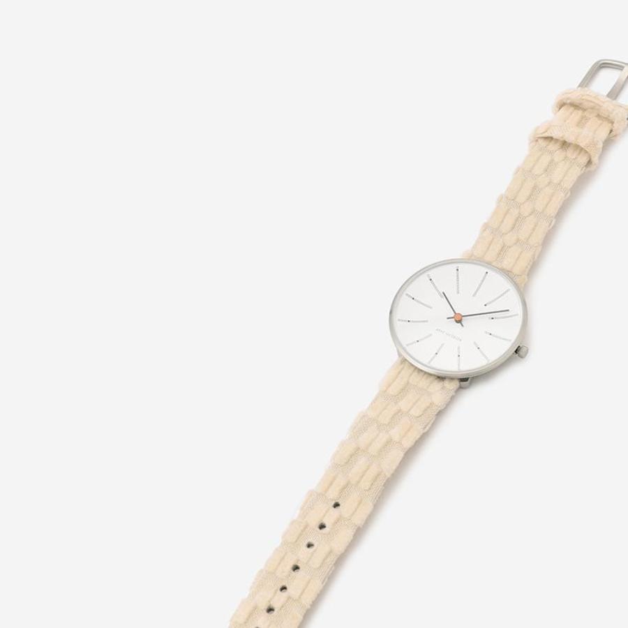 ARNE JACOBSEN×mina perhonen COLLABORATION WATCH BANKERS 34mm White 