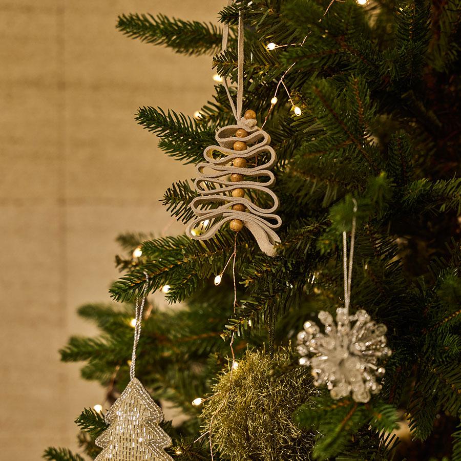 クリスマス 飾り クリアビーズ オーナメント シルバー｜【公式】ACTUS online｜家具