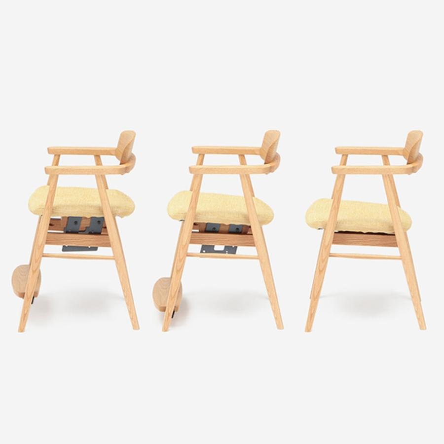 純正買いACTUS LIFE CHAIR イエロー　学習椅子　北欧家具　キッズ　チェア ダイニングチェア