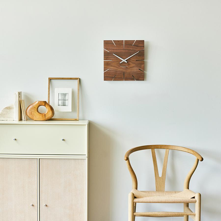 MEETS ウォールクロック / ウォールナット SQUARE｜【公式】ACTUS