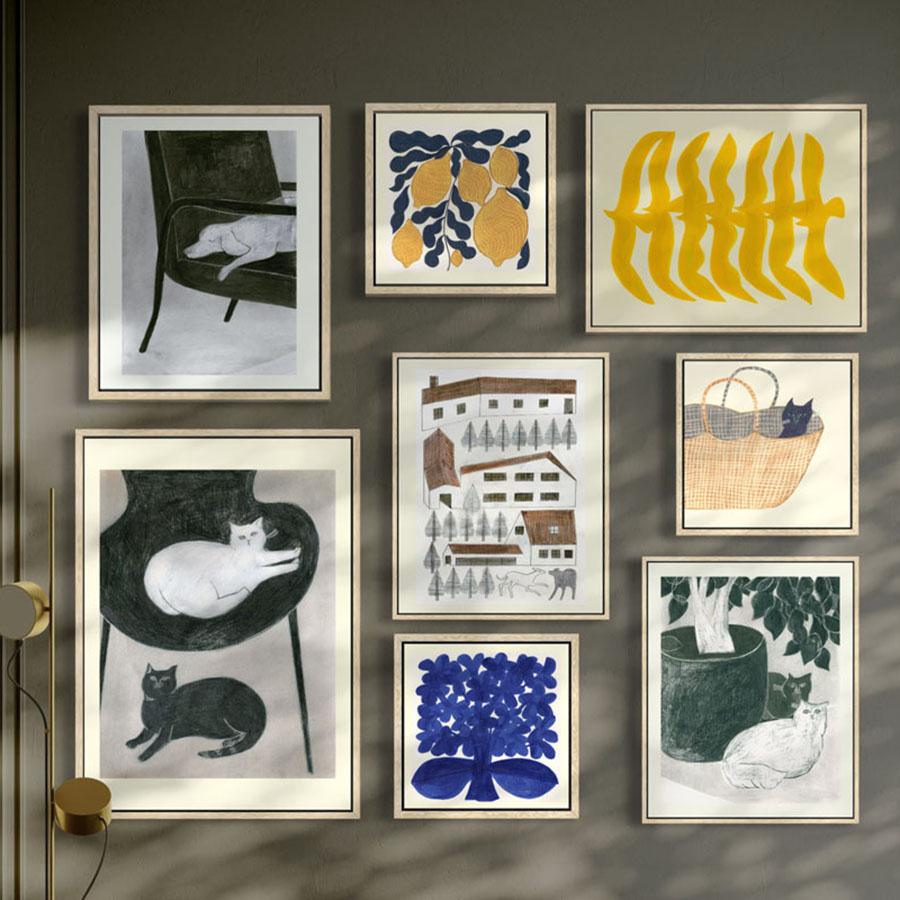 coricci | ポスター 猫と椅子と2 50×70cm｜【公式】ACTUS online