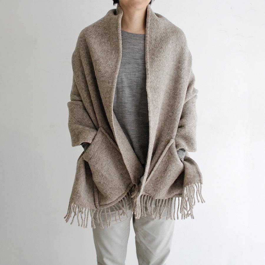 LAPUAN KANKURIT | UNI pocket shawl 60×170cm+fringes 45/melange