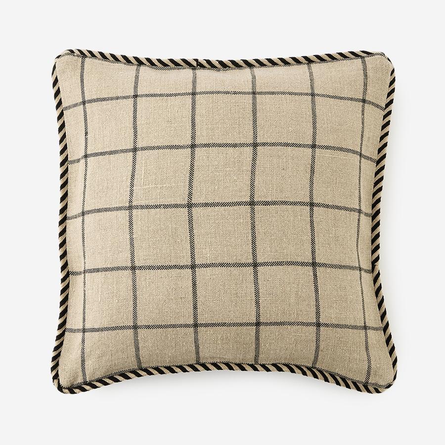 BLOCK CHECK クッションカバー 45cm角 ブラック｜【公式】ACTUS online