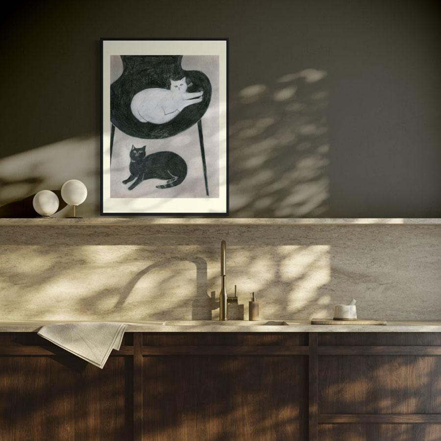 coricci | ポスター 猫と椅子と2 50×70cm｜【公式】ACTUS online