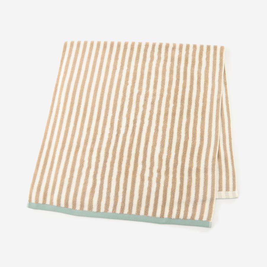 STRIPE バスタオル 60 x 130cm ベージュ｜【公式】ACTUS online｜家具・インテリア・雑貨の通販