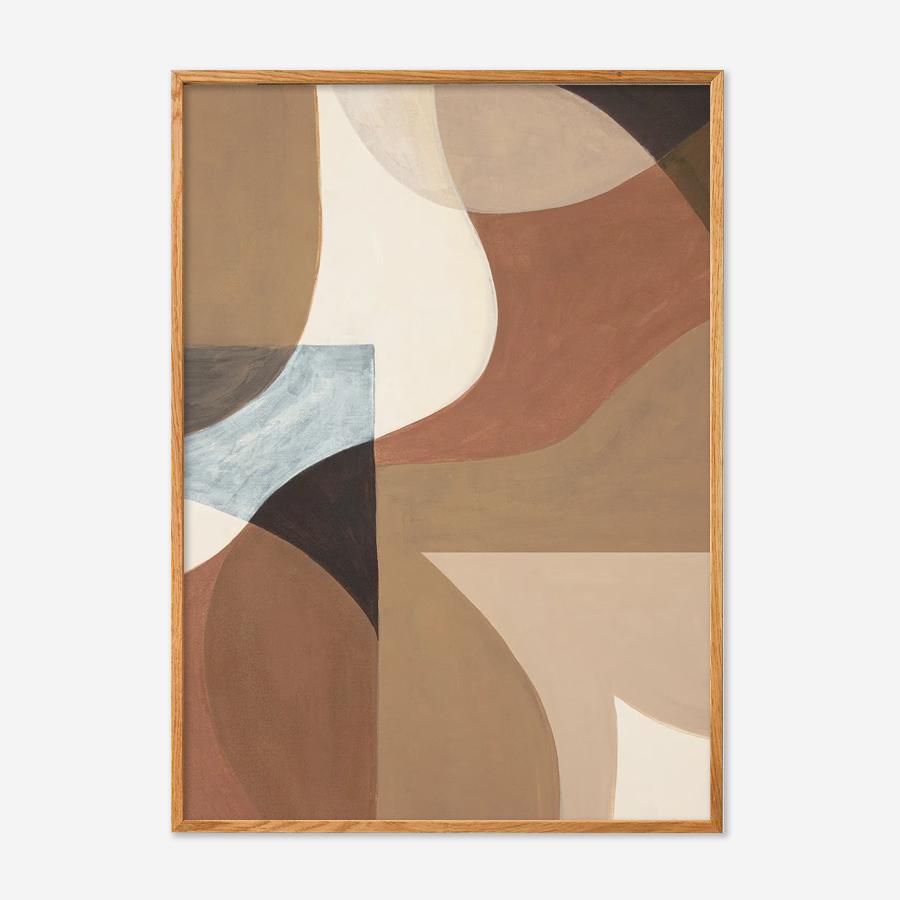 Paper Collective | Abstract Movement 03 / FRAME OAK 50 x 70cm
