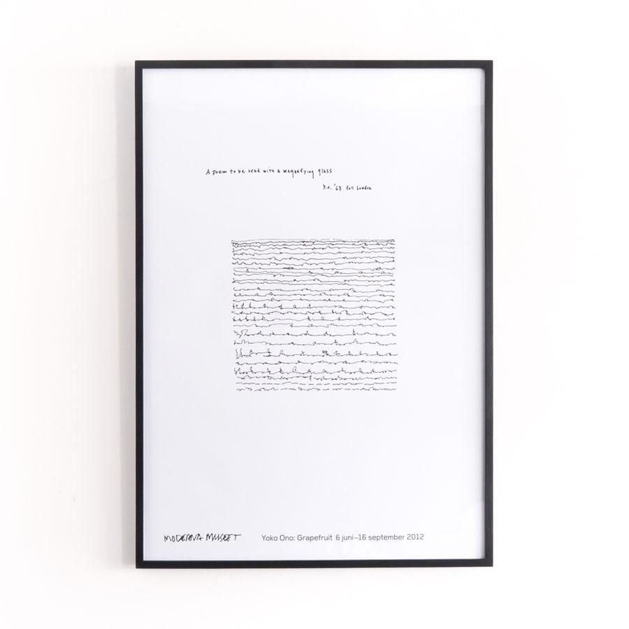 KNAPFORD POSTER MARKET | Yoko Ono / A poem to be read with a
