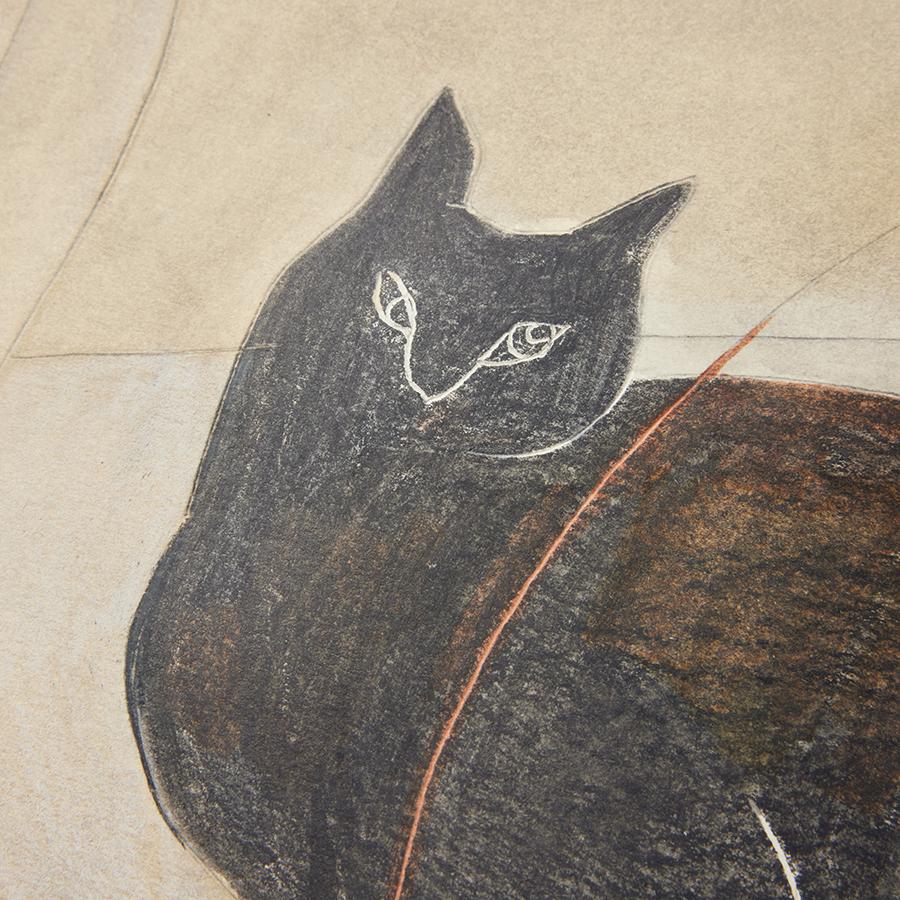 一点物】coricci | ねこのいる風景 39.4 x 50.9cm (原画)｜【公式