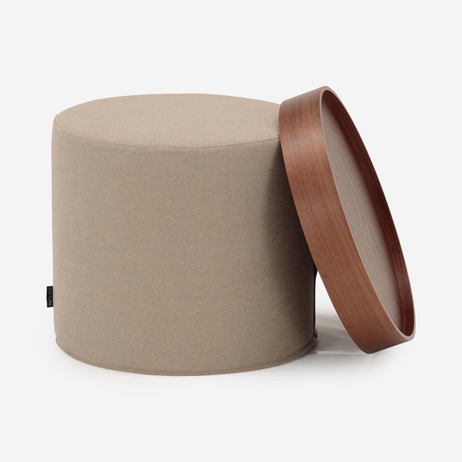 DRUMS POUF ベージュ 直径45×高さ45cm｜【公式】ACTUS online｜家具