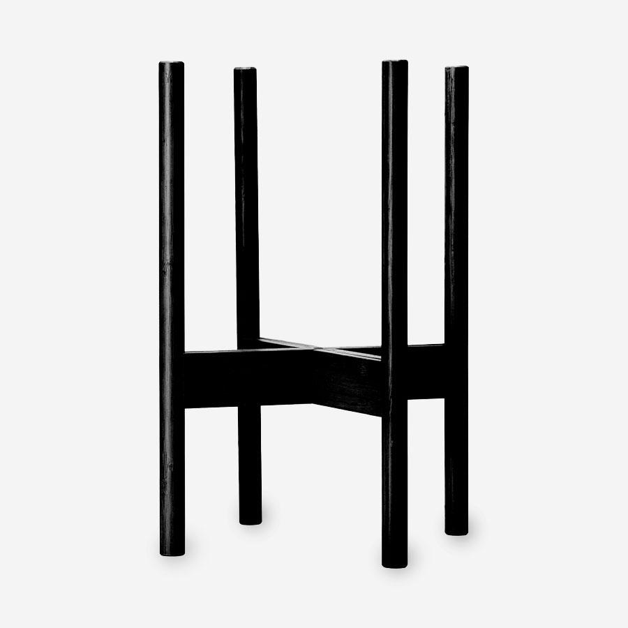 YAMATEI | ウッドスタンド 可動式 Lサイズ ブラック（内寸28cm