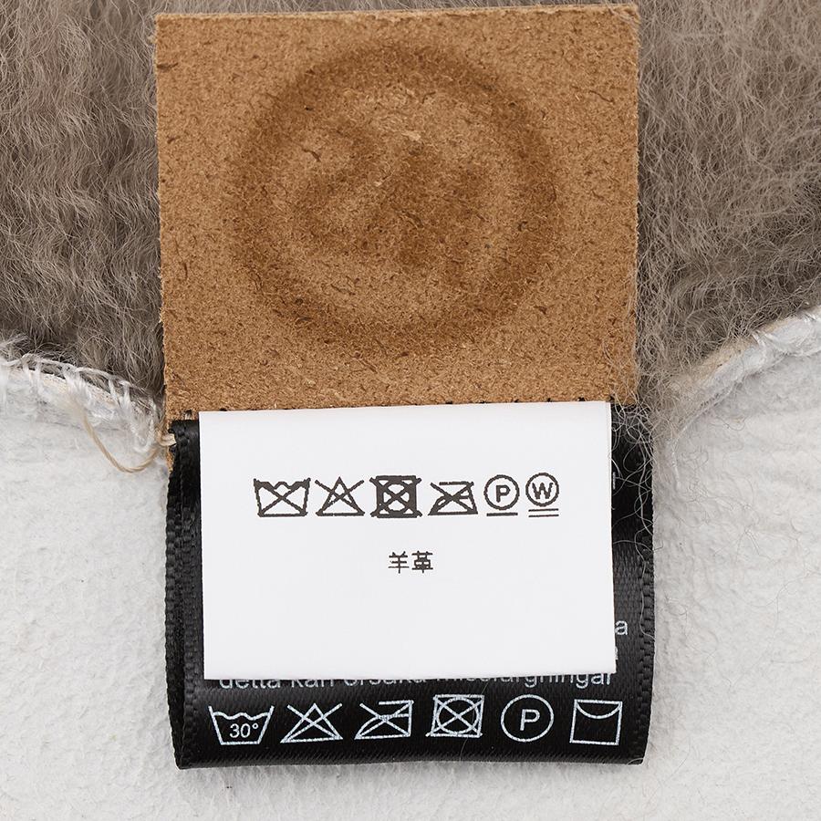 【クリーニング済】UGG シープスキン ラグ ダブル　グレー クリーニング済】UGG シープスキン ラグ ダブル グレー - メルカリ