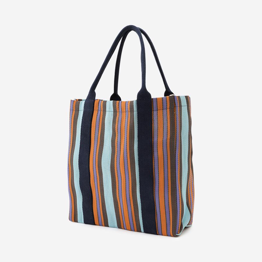 INDIA STRIPE LARGE トートバッグ SKY｜【公式】ACTUS online