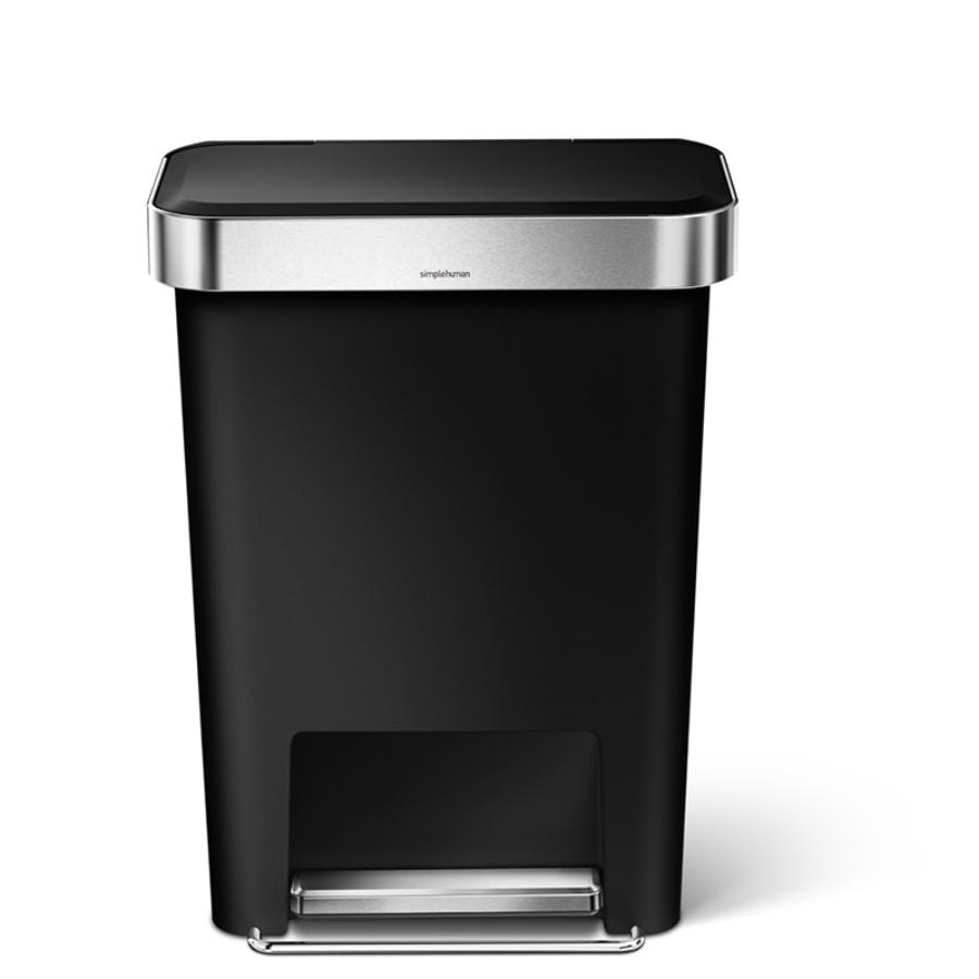 simplehuman レクタンギュラーステップカン 45L ブラック｜【公式