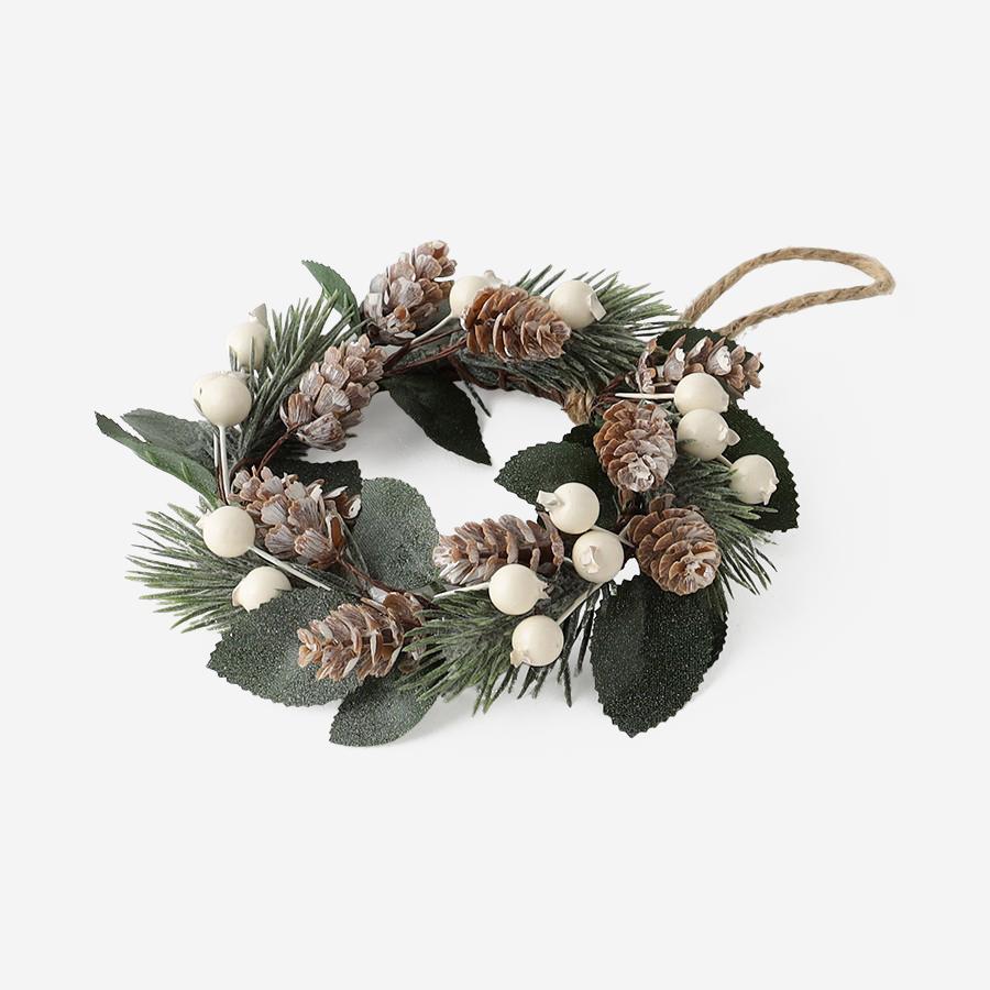 ナチュラルリース ホワイト グリーン プリザーブドフラワー｜ナチュラルなホワイトグリーンリース｜色褪せる