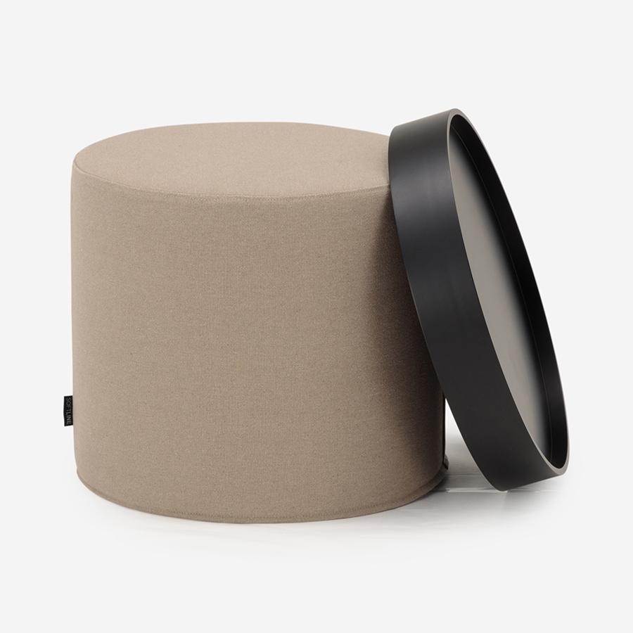 DRUMS POUF ベージュ 直径45×高さ45cm｜【公式】ACTUS online｜家具 