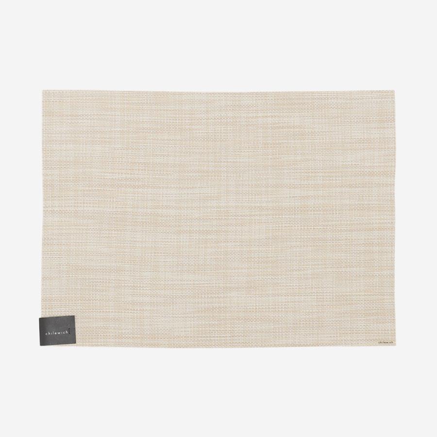Chilewich | テーブルマット Mini Basketweave 36×48cm PARCHMENT