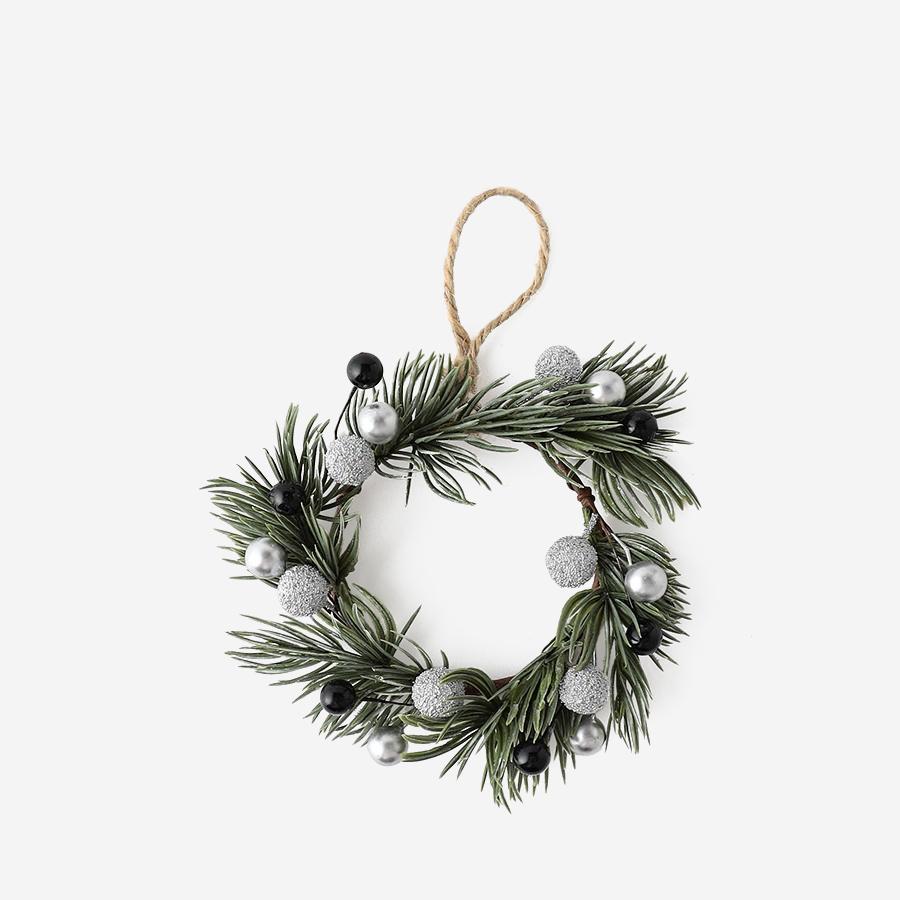 ナチュラルリース R14cm グリーン/シルバー｜【公式】ACTUS online