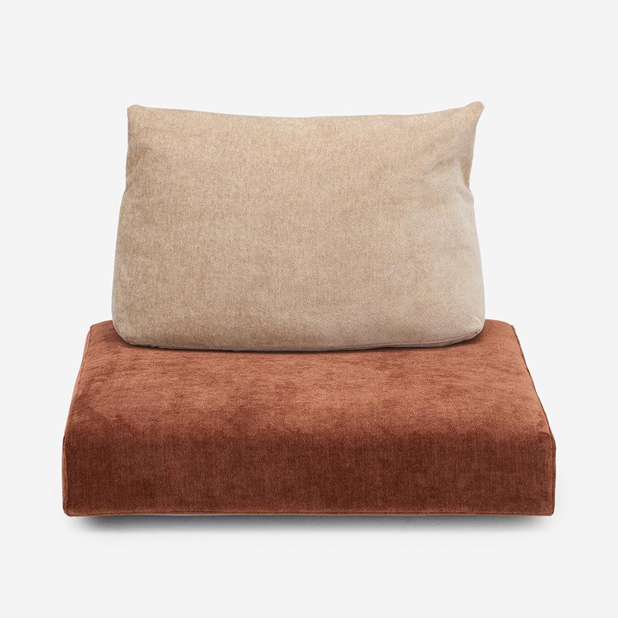 FOAMY フロアソファ W85cm ベース付き ＋ バッククッション｜【公式