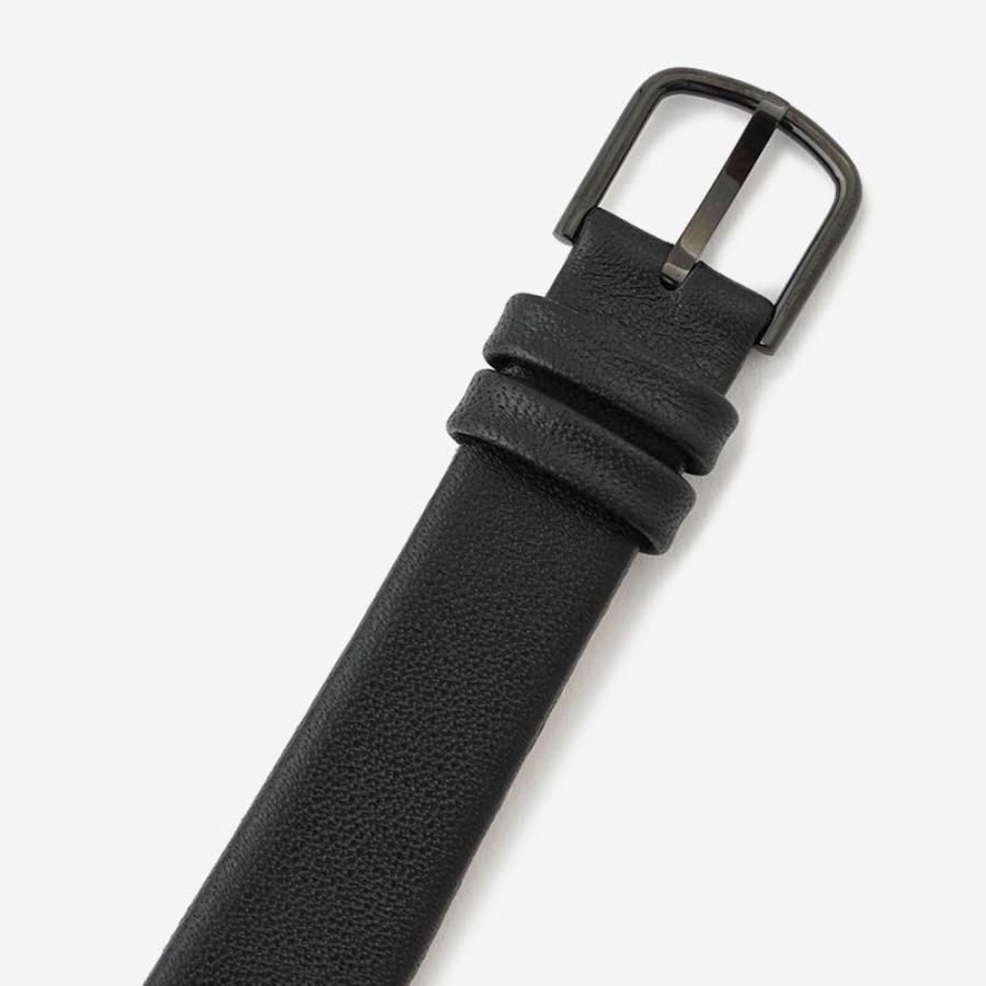 ARNE JACOBSEN Watch Leather Strap / Black × Black 34mm｜【公式