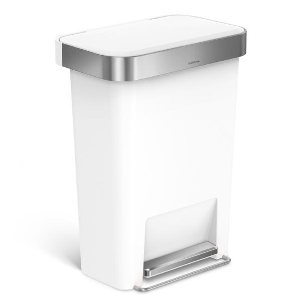 simplehuman レクタンギュラーステップカン 45L ブラック｜【公式