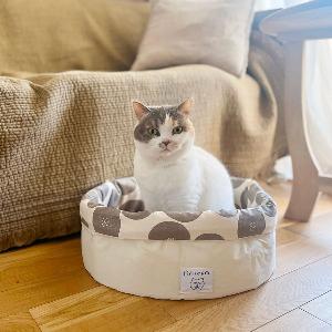 Orne de Feuilles｜オルネコ クッション付きラウンドベッド / あんパン