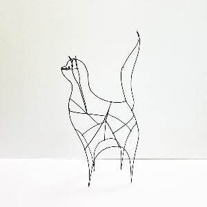 lucydesign | ワイヤーアート 落書きCAT STAND｜【公式】ACTUS online｜家具・インテリア・雑貨の通販