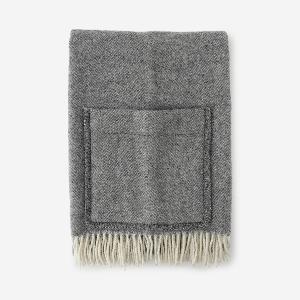 LAPUAN KANKURIT | ARVO pocket shawl 60×180cm+fringes white-melange