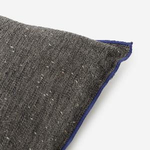 ACTUS クッションカバー 43cm角 ブルー x ライトグレー