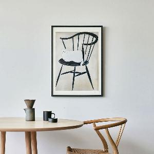 週末お値下げ新品未使用　coricci | ポスター 猫と椅子と 40×50cm 2439086_main.jpg