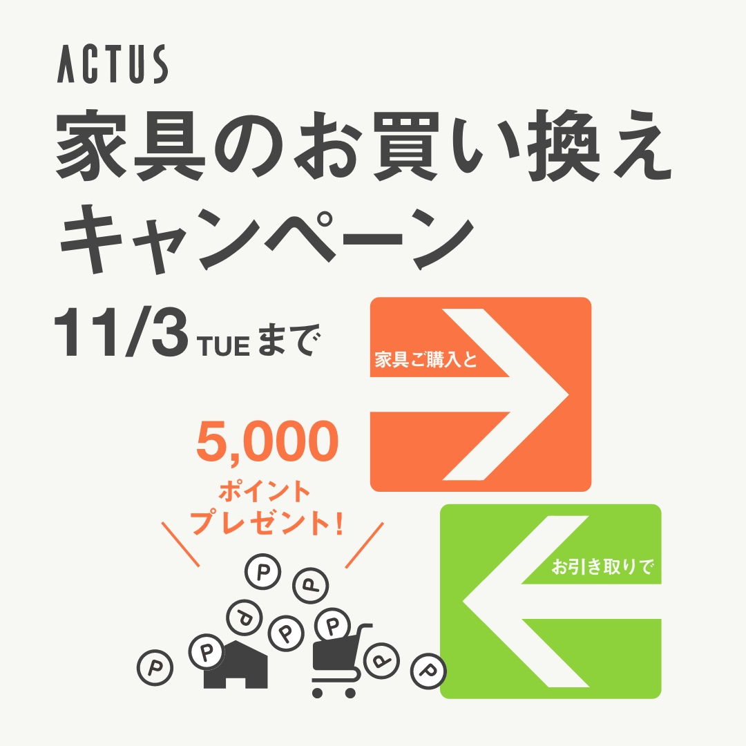 期間中、お買い換えしていただくと 5,000ポイントをプレゼント！