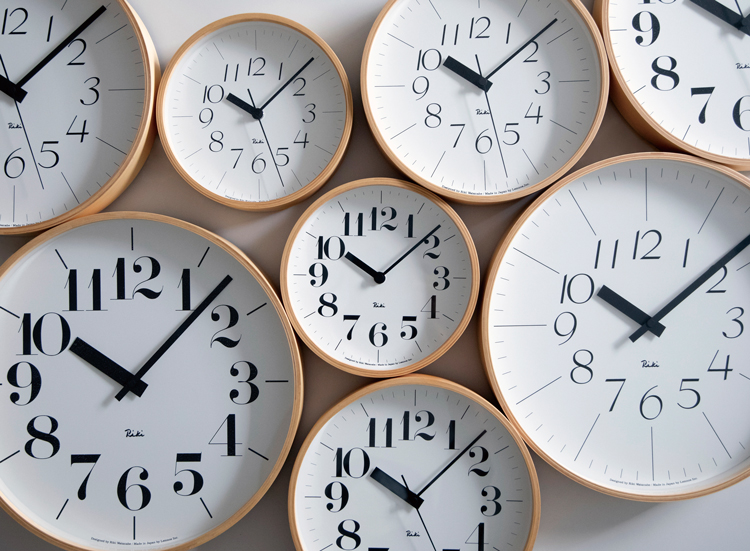 【極美品】Lemnos レムノス ACTUS 電波時計 掛け時計 ナチュラル 13148-1.jpg