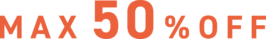 最大50%オフ