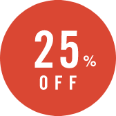 25% OFF
