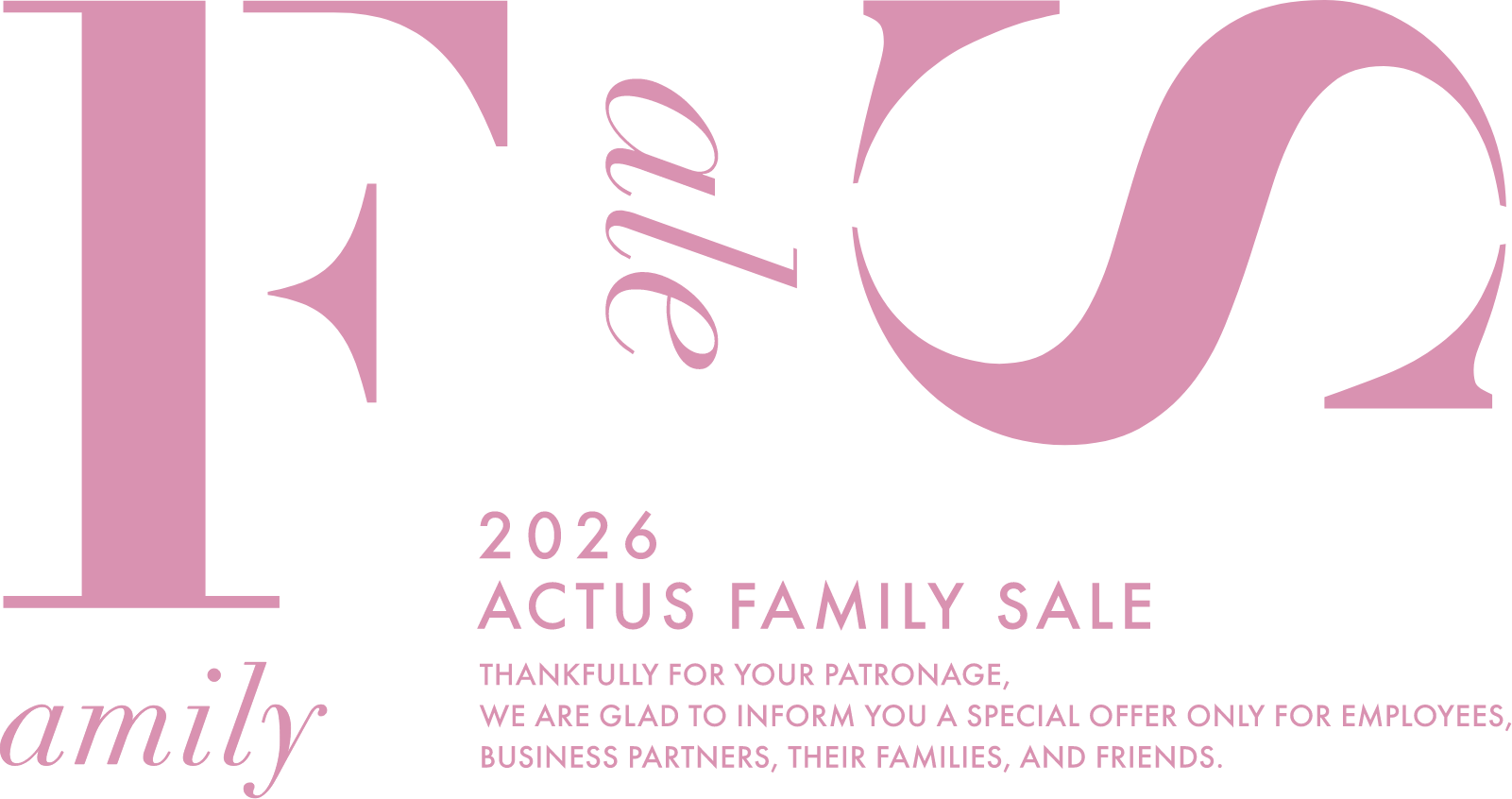 2026 ACTUS FAMILY SALE