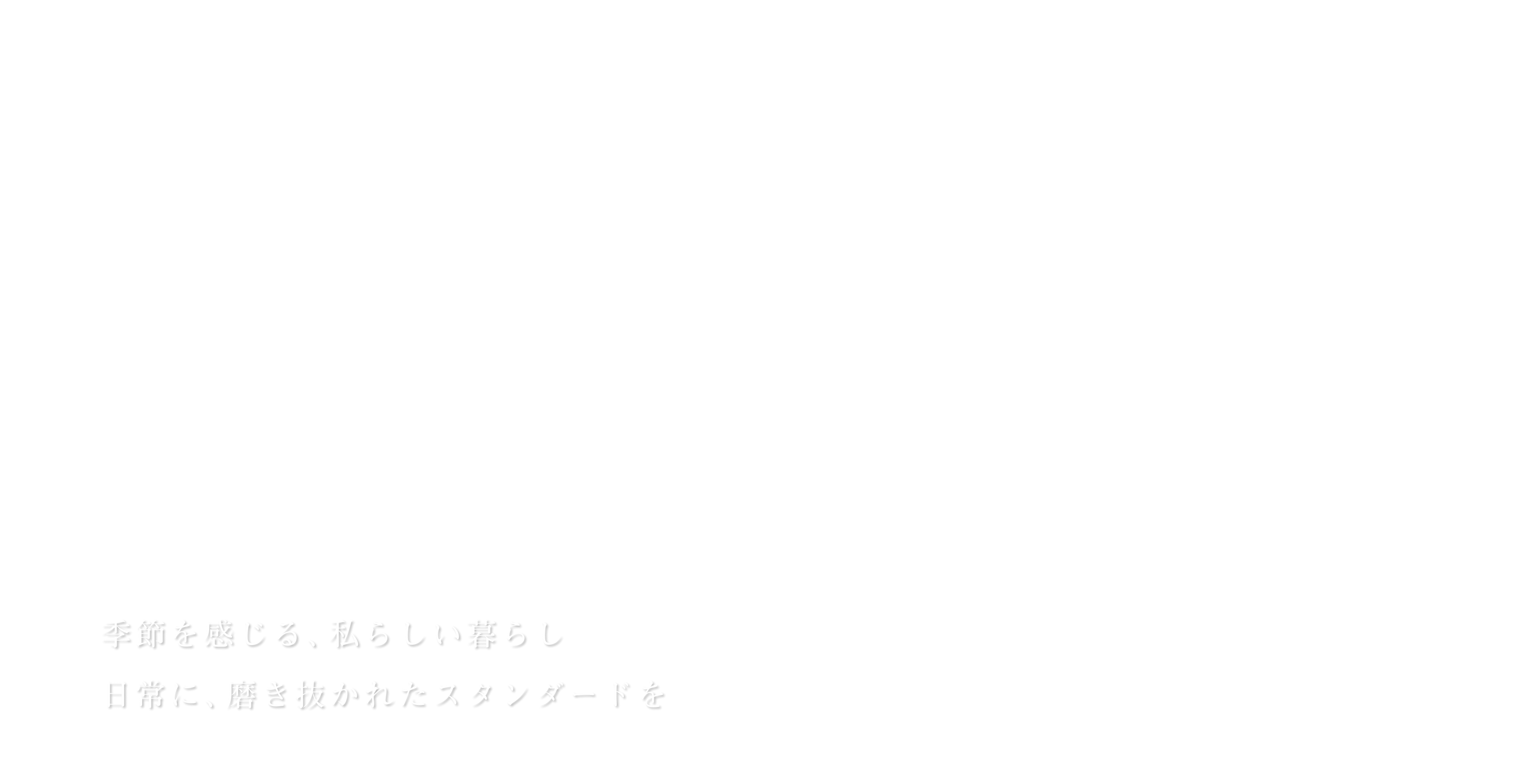 Update the Standard 季節を感じる、私らしい暮らし。日常に、磨き抜かれたスタンダードを